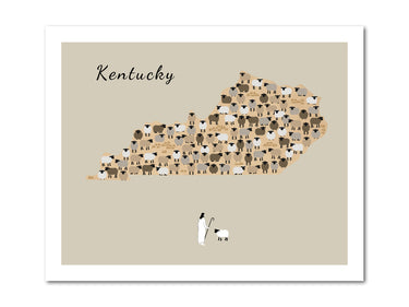 Lost Sheep from Kentucky Poster Print
